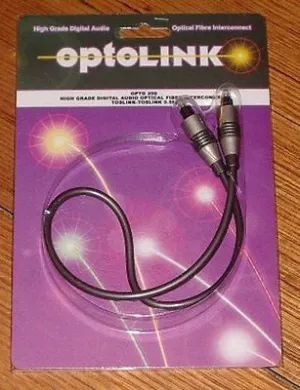 0.5 metre Optical Fibre Toslink Lead - Part # OPTO200