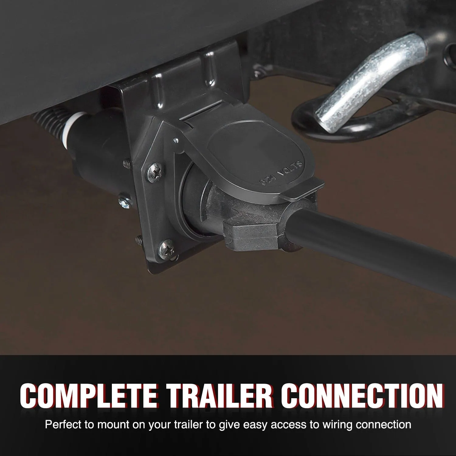 12Feet 7way Heavy Duty 7 Pin Plug Inline Trailer Cord