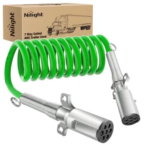 12ft 7 Way to 6 Way Trailer Plug Adapter