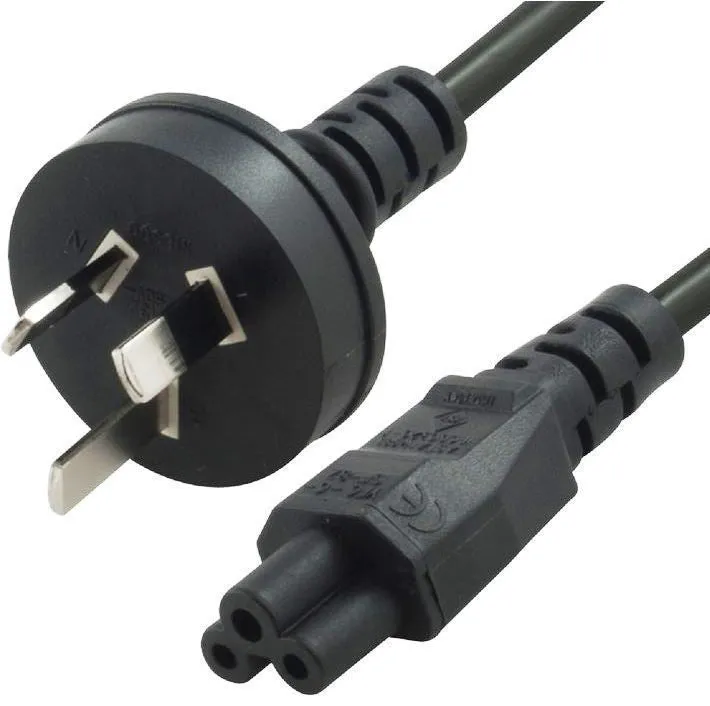 8ware AU Power Lead Cord Cable 2m - 3-Pin to Cloverleaf Plug ICE 320-C5 CB8W-RC-3078C5-OEM [PC]