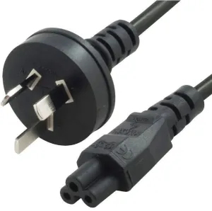 8ware AU Power Lead Cord Cable 2m - 3-Pin to Cloverleaf Plug ICE 320-C5 CB8W-RC-3078C5-OEM [PC]