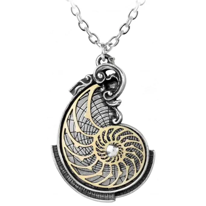 Alchemy Fibonaccis Golden Spiral Pendant