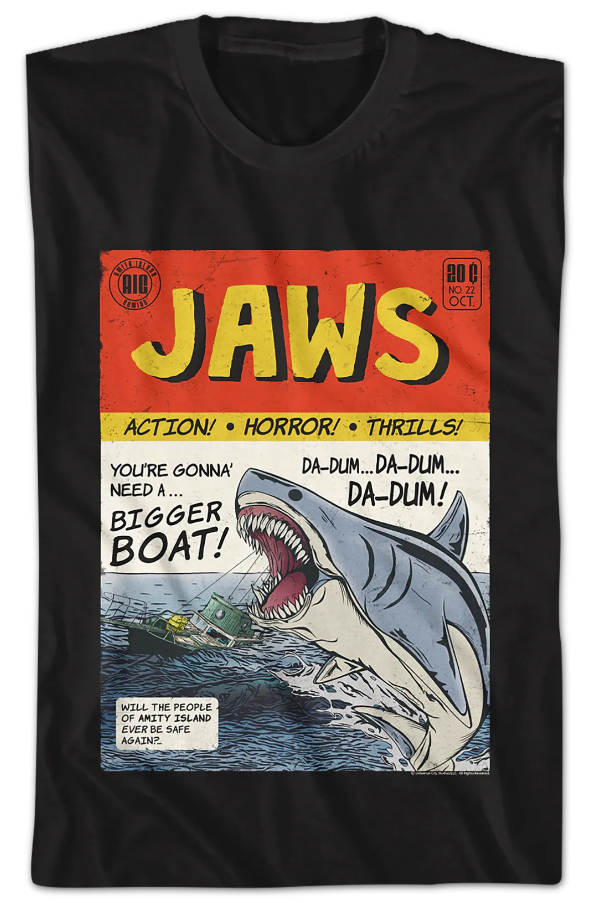 Comic Book Jaws T-Shirt