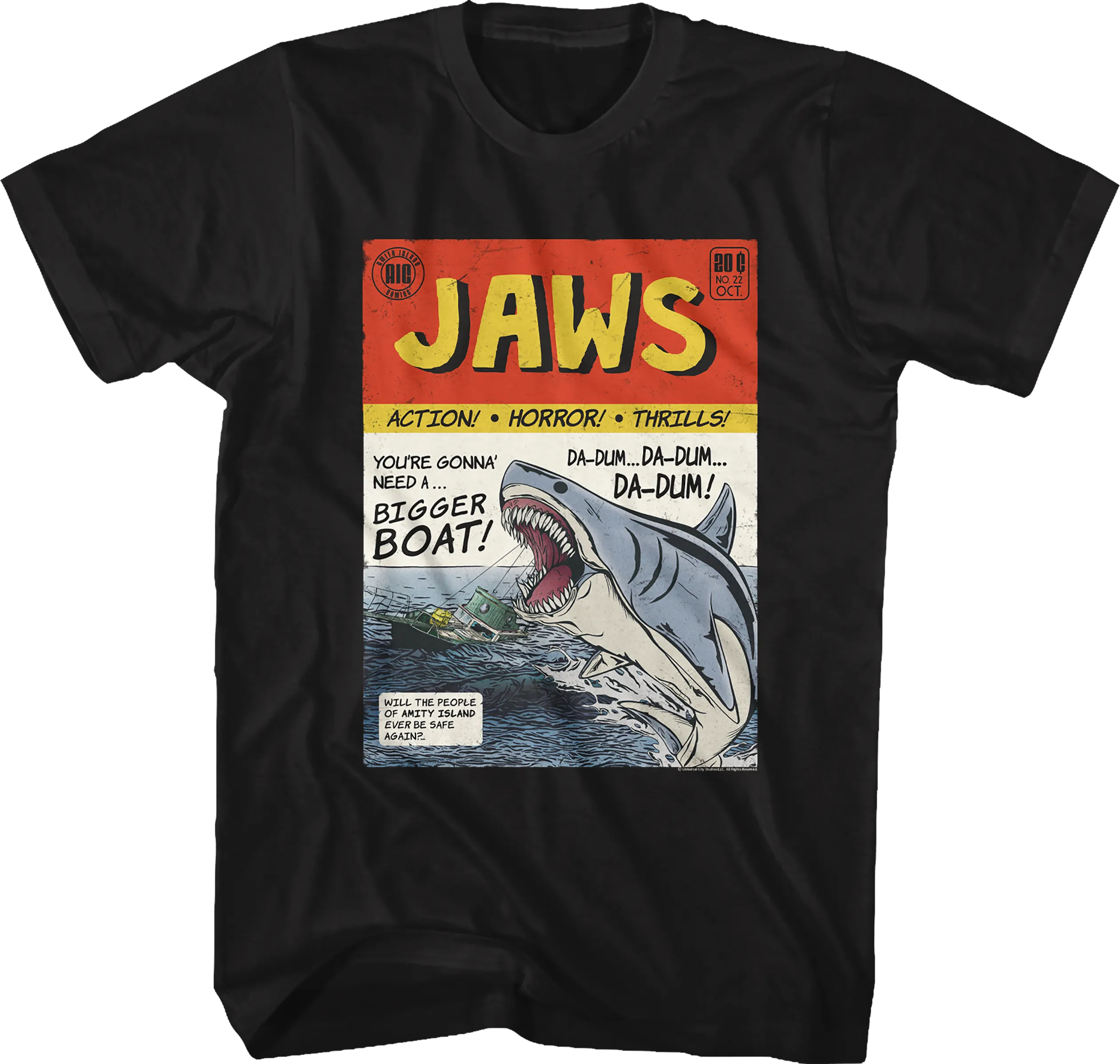 Comic Book Jaws T-Shirt