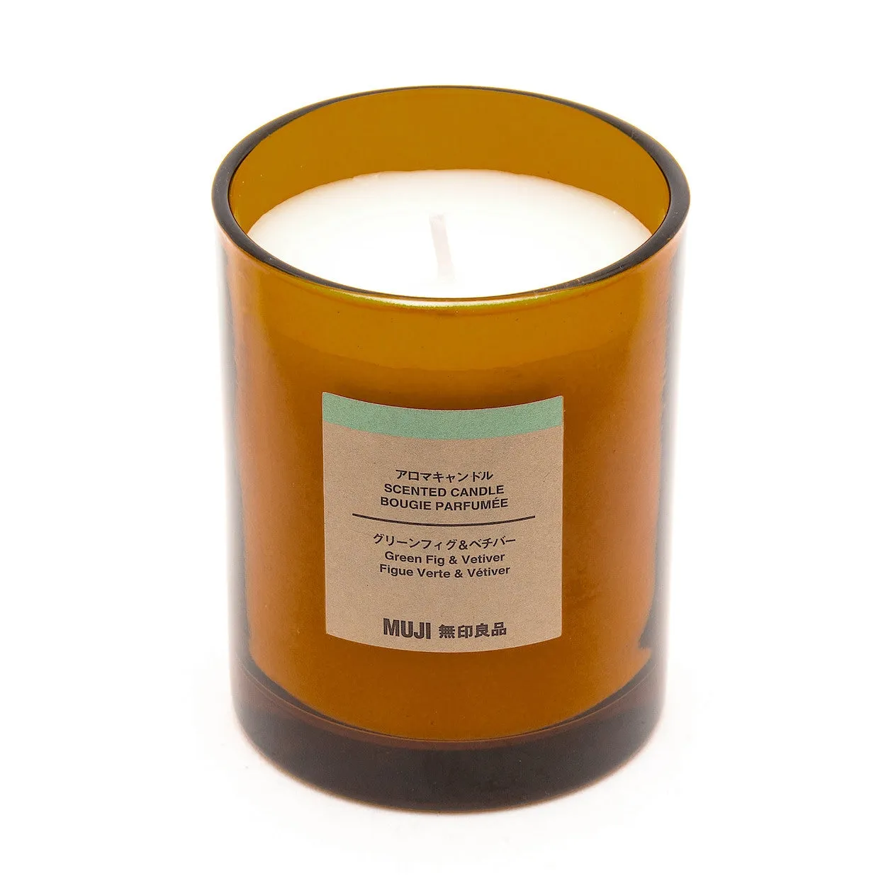 Glass Candle - Green Fig & Vetiver (1 Wick)
