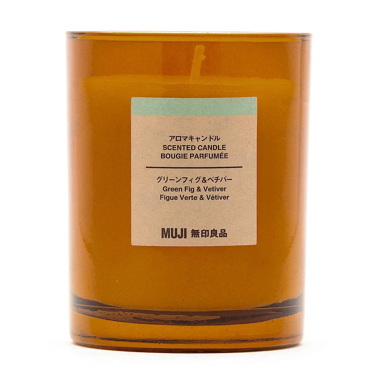 Glass Candle - Green Fig & Vetiver (1 Wick)
