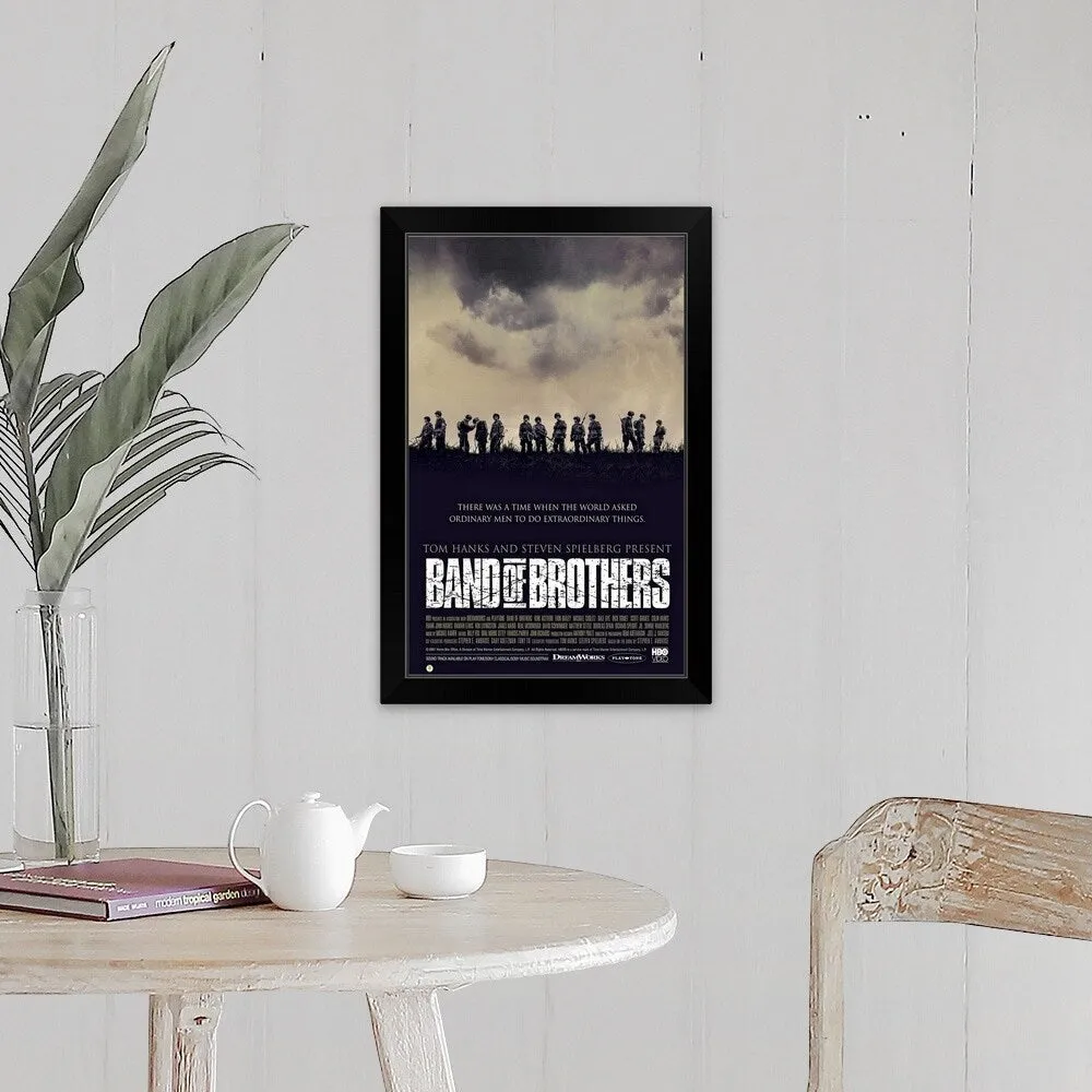 "Band of Brothers (2001)" Black Framed Print