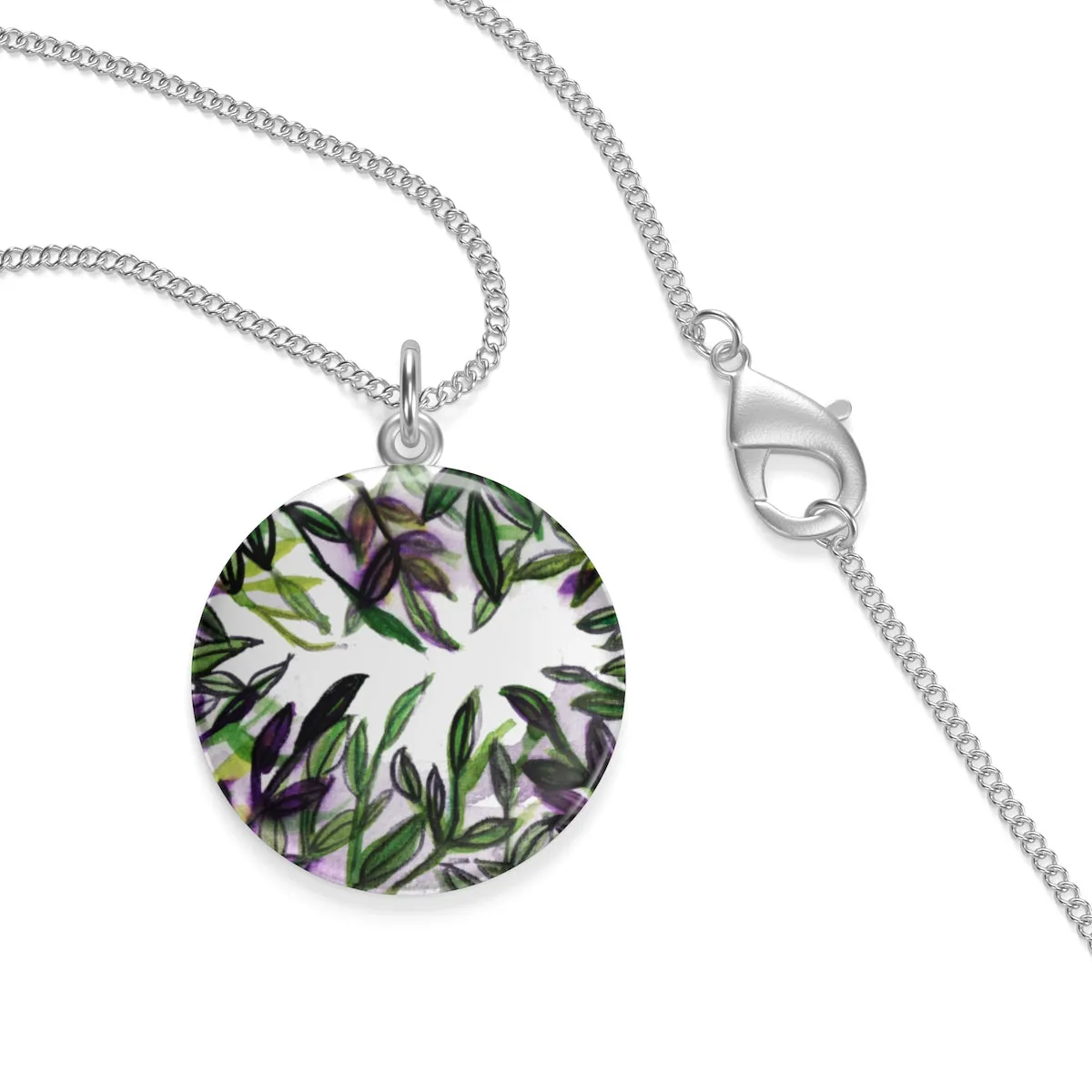Tropical Island Single Loop Sterling Silver or 18K Gold-plated Necklace - Made in USA