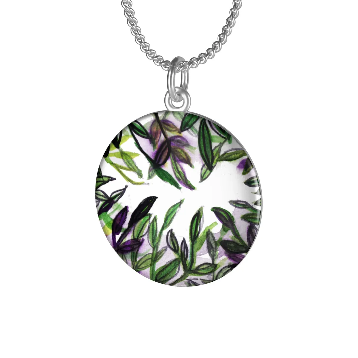 Tropical Island Single Loop Sterling Silver or 18K Gold-plated Necklace - Made in USA
