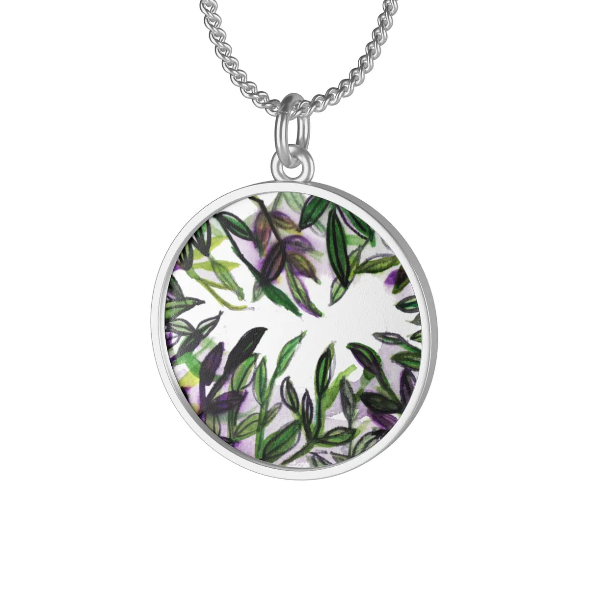 Tropical Island Single Loop Sterling Silver or 18K Gold-plated Necklace - Made in USA
